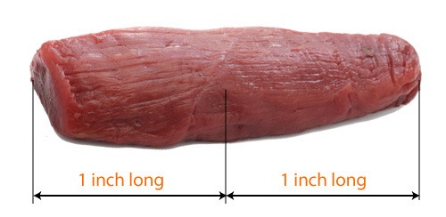 Cut the Meat into Smaller Cuts