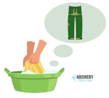 hand wash your wool hunting pants